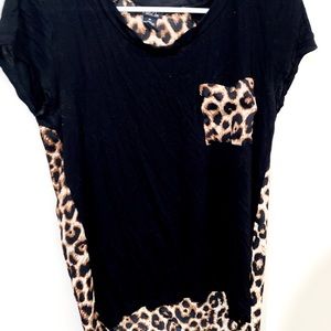 cheetah print tee